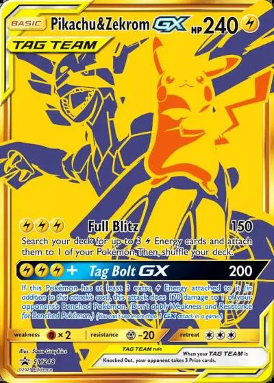 Pikachu & Zekrom-GX SM248/248 SM Black Star Promos Pokemon card
