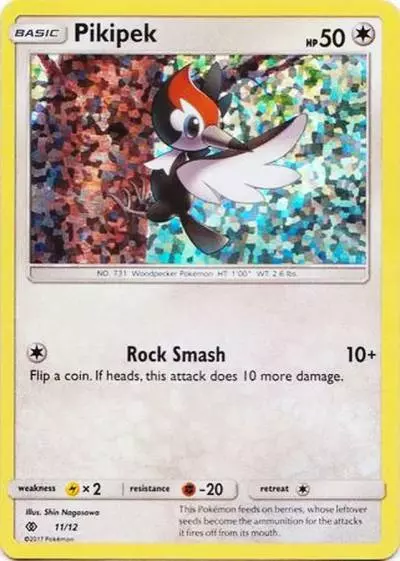 Pikipek 11/12 McDonald's Collection 2017 Pokemon card