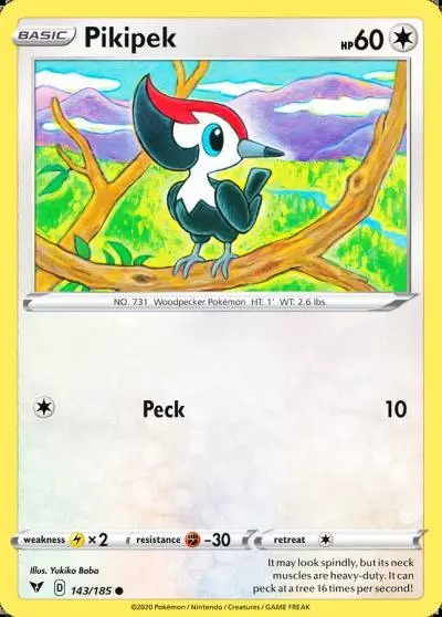 Pikipek 143/185 Vivid Voltage Pokemon card