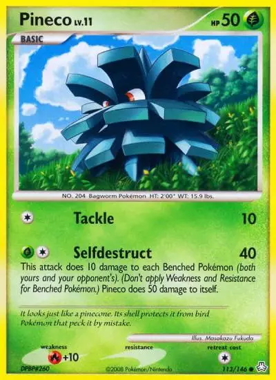 Pineco 113/146 Legends Awakened Pokemon card