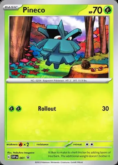 Pineco 61/165 Scarlet & Violet Black Star Promos Pokemon card