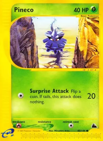 Pineco 85/144 Skyridge Pokemon card