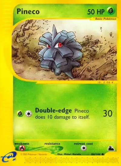 Pineco 86/144 Skyridge Pokemon card