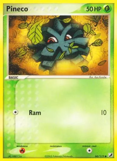 Pineco 66/115 Unseen Forces Pokemon card