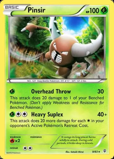 Pinsir 9/83 Generations Pokemon card