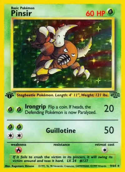 Pinsir 9/64 Jungle Pokemon card
