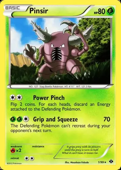 Pinsir 1/99 Next Destinies Pokemon card