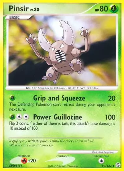 Pinsir 59/132 Secret Wonders Pokemon card