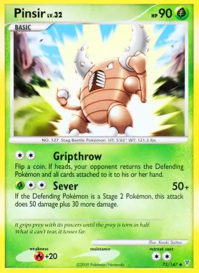Pinsir 75/147 Supreme Victors Pokemon card