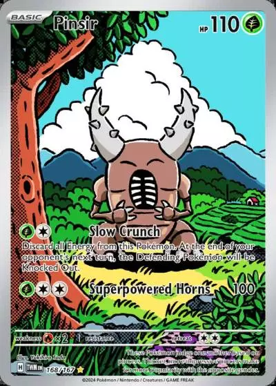 Pinsir 168/167 Twilight Masquerade Pokemon card