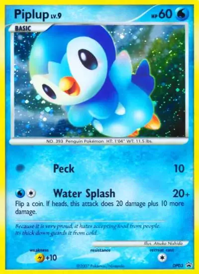 Piplup DP03/56 DP Black Star Promos Pokemon card