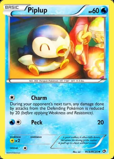 Piplup RC6/113 Legendary Treasures Pokemon card