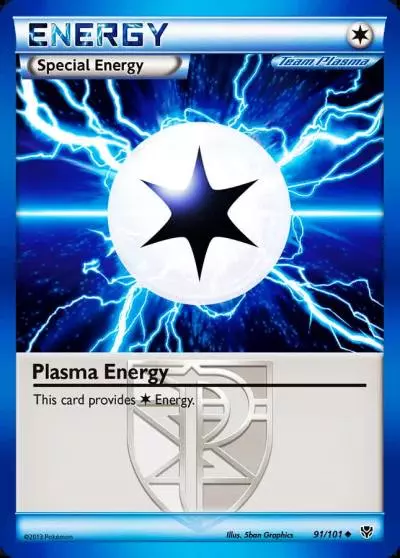 Plasma Energy 91/101 Plasma Blast Pokemon card