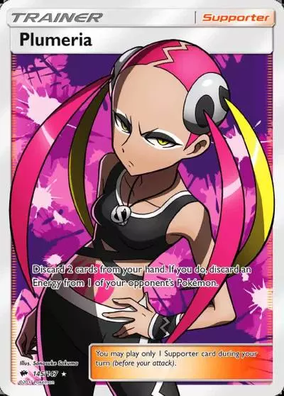 Plumeria 145/147 Burning Shadows Pokemon card