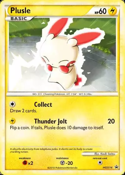 Plusle HGSS16/25 HGSS Black Star Promos Pokemon card