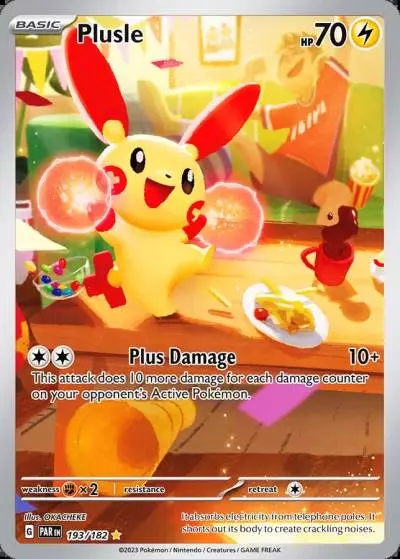 Plusle 193/182 Paradox Rift Pokemon card