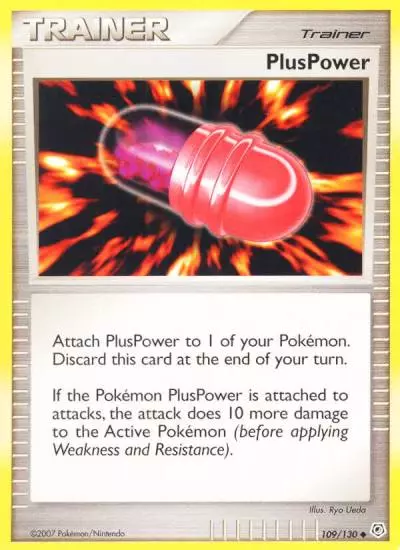 PlusPower 109/130 Diamond & Pearl Pokemon card