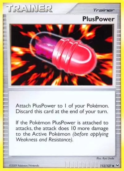 PlusPower 112/127 Platinum Pokemon card