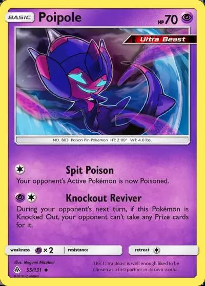 Poipole 55/131 Forbidden Light Pokemon card