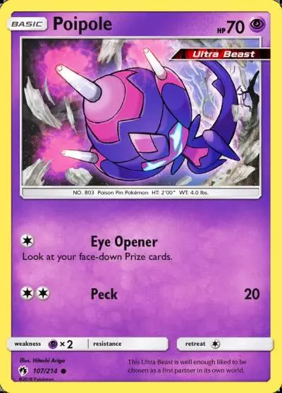 Poipole 107/214 Lost Thunder Pokemon card