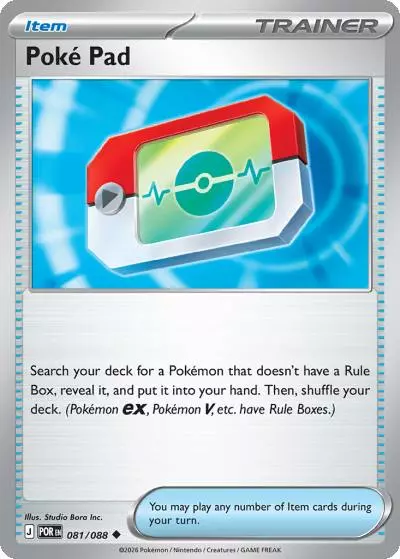 Poké Pad 81/88 Perfect Order Pokemon card