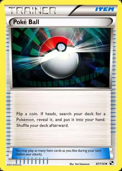Poké Ball 97/114 Black & White Pokemon card