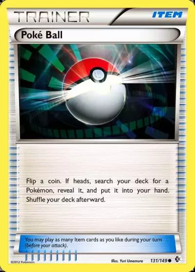 Poké Ball 131/149 Boundaries Crossed Pokemon card