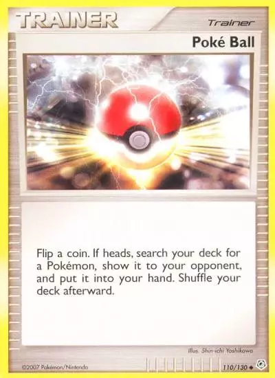Poké Ball 110/130 Diamond & Pearl Pokemon card
