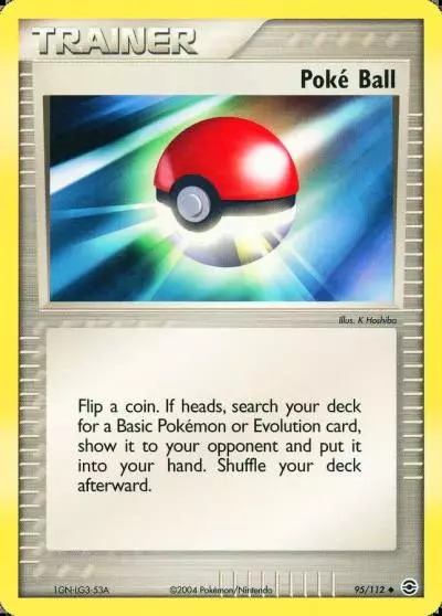 Poké Ball 95/112 FireRed & LeafGreen Pokemon card