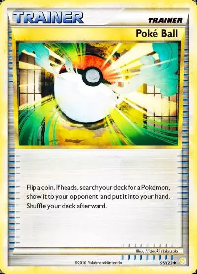 Poké Ball 95/123 HeartGold & SoulSilver Pokemon card