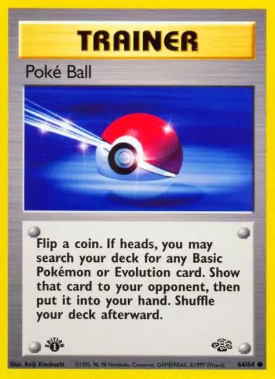 Poké Ball 64/64 Jungle Pokemon card