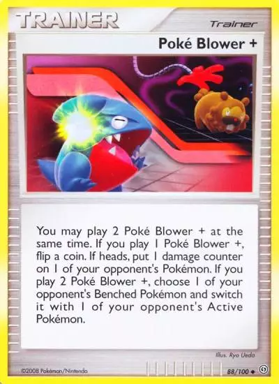 Poké Blower + 88/100 Stormfront Pokemon card