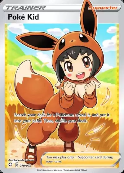 Poké Kid 70/72 Shining Fates Pokemon card