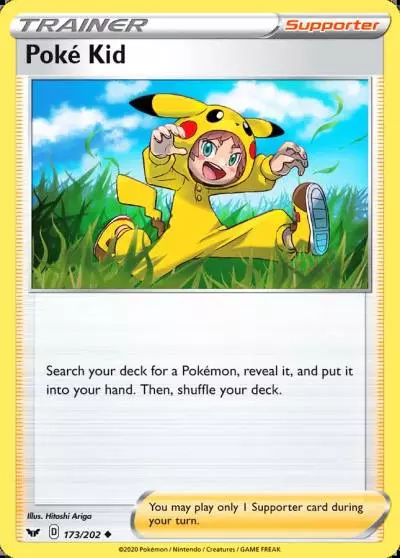 Poké Kid 173/202 Sword & Shield Pokemon card