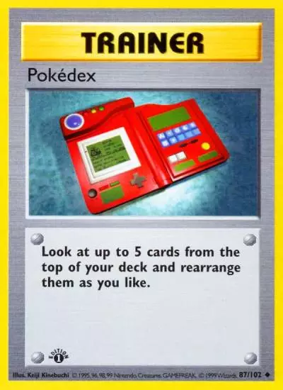 Pokédex 87/102 Base Pokemon card