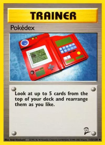 Pokédex 115/130 Base Set 2 Pokemon card
