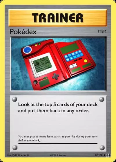 Pokédex 82/108 Evolutions Pokemon card