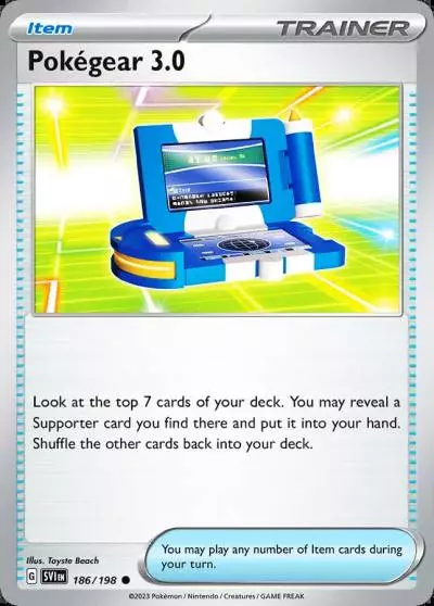 Pokégear 3.0 186/198 Scarlet & Violet Pokemon card