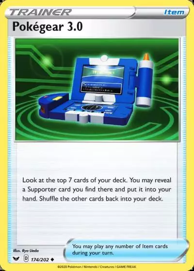 Pokégear 3.0 174/202 Sword & Shield Pokemon card