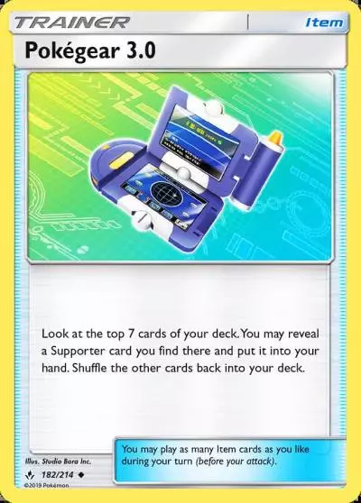Pokégear 3.0 182/214 Unbroken Bonds Pokemon card