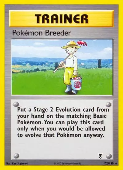 Pokémon Breeder 102/110 Legendary Collection Pokemon card