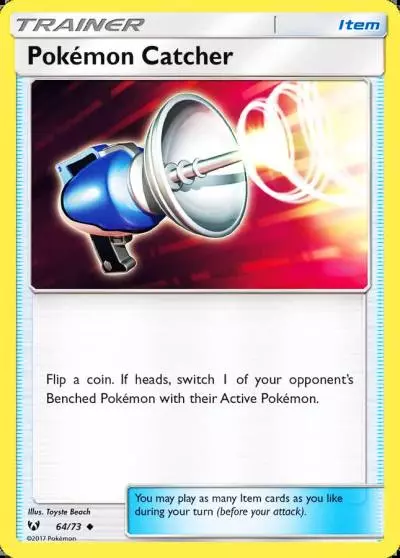 Pokémon Catcher 64/73 Shining Legends Pokemon card