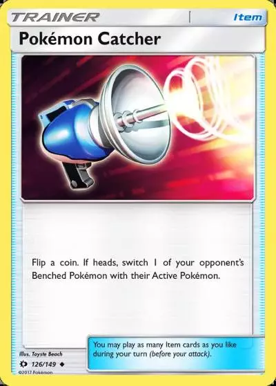 Pokémon Catcher 126/149 Sun & Moon Pokemon card