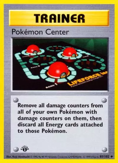 Pokémon Center 85/102 Base Pokemon card