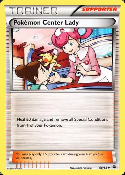 Pokémon Center Lady 68/83 Generations Pokemon card