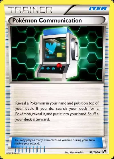 Pokémon Communication 99/114 Black & White Pokemon card