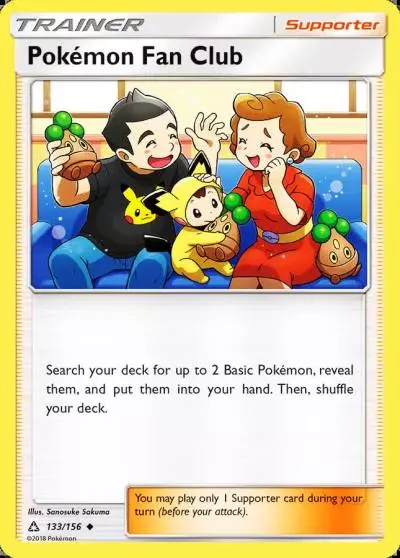 Pokémon Fan Club 133/156 Ultra Prism Pokemon card
