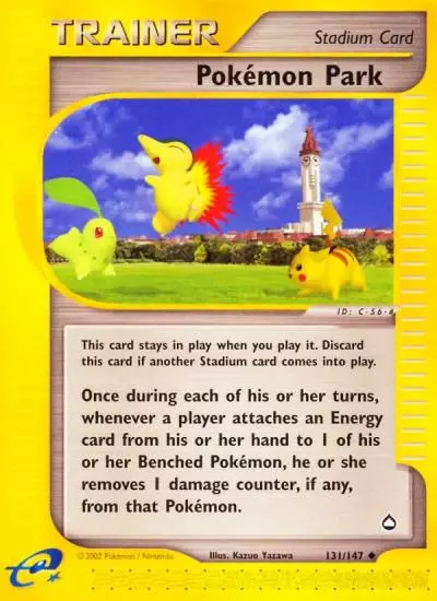 Pokémon Park 131/147 Aquapolis Pokemon card