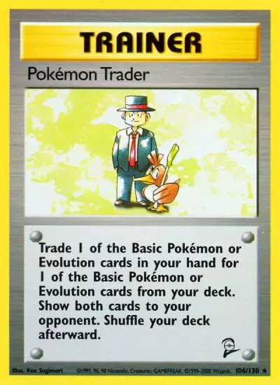 Pokémon Trader 106/130 Base Set 2 Pokemon card