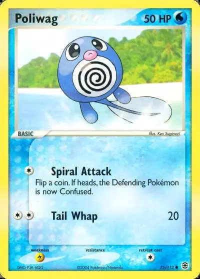 Poliwag 75/112 FireRed & LeafGreen Pokemon card